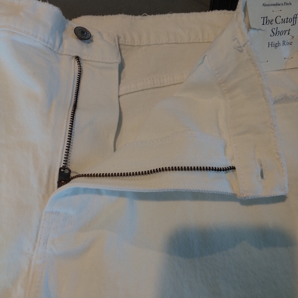Abercrombie & Fitch The Cutoff Short High Rise White Plus size 35 - Picture 8 of 11
